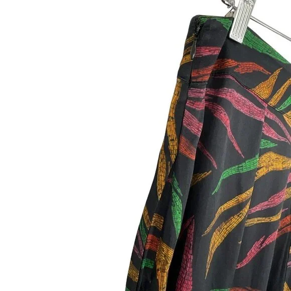 NWT FARM Rio Shinny Zebra Pants Women's L Multicolor Lightweight Viscose Casual - Picture 7 of 15